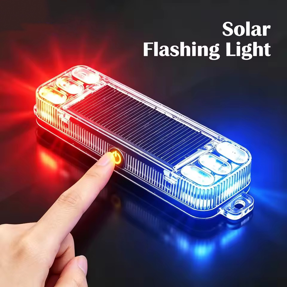 Sos Light Strobe - Solar powered cars, motorcycles, LED warning