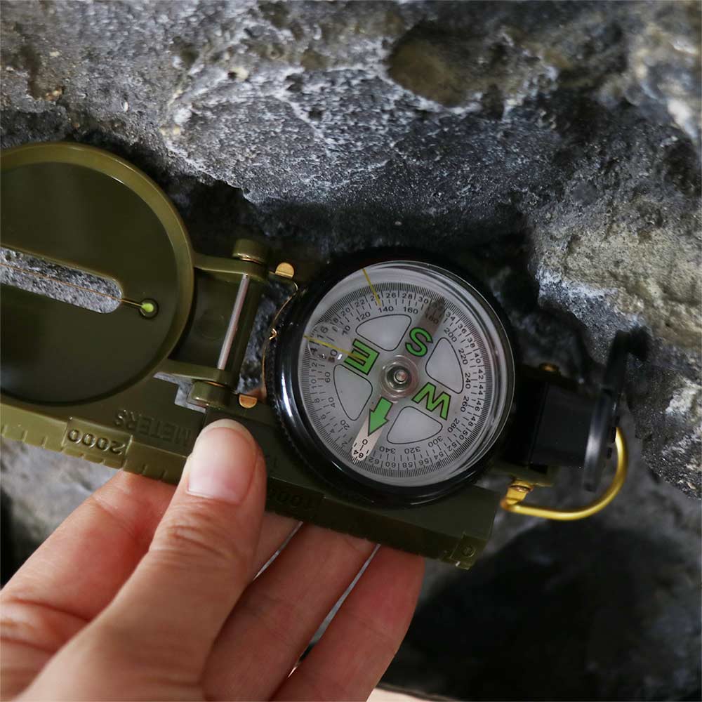 Compass Lensatic - Waterproof Professional Compass Metal Construction Aluminum
