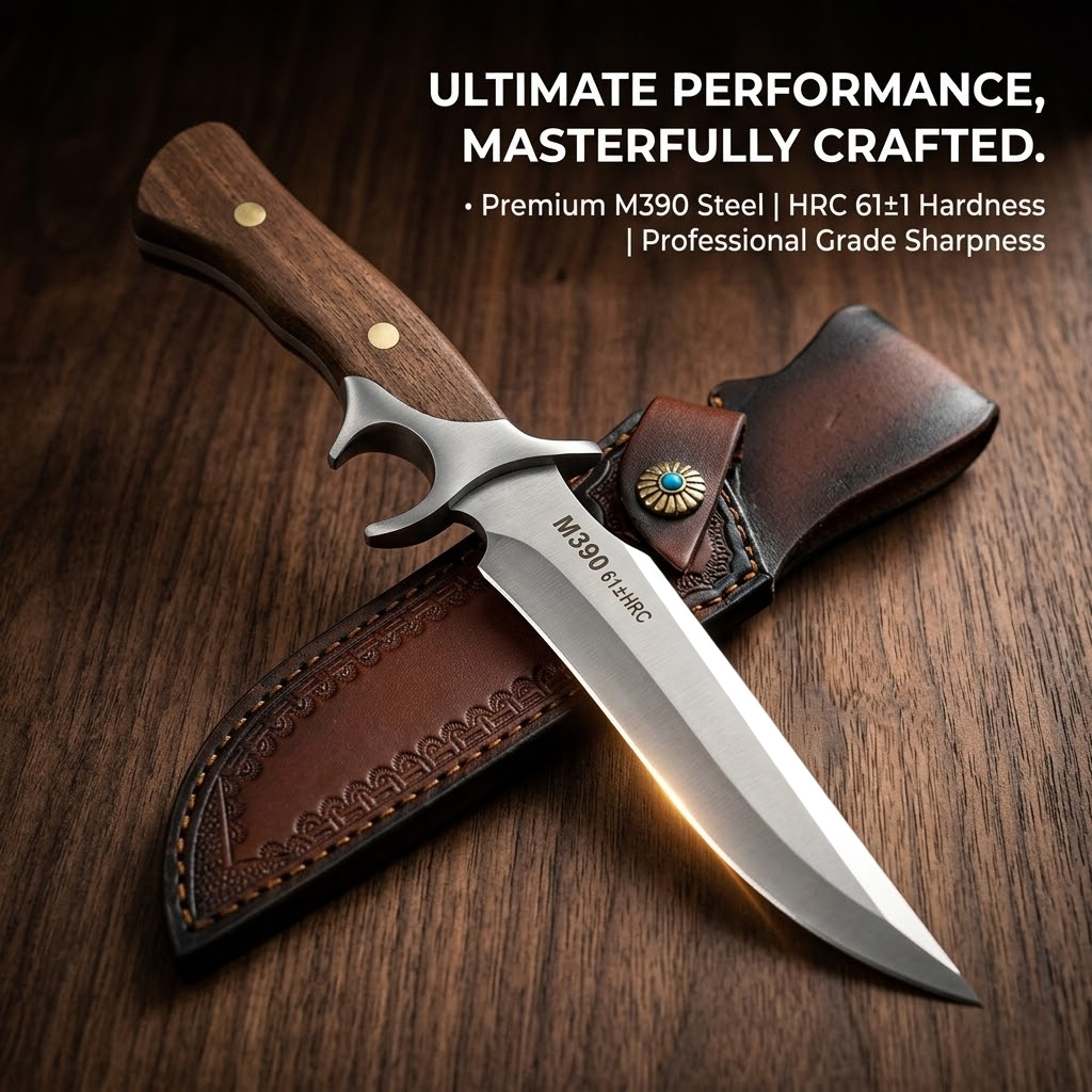 Outdoor Pocket knife M390 stee - Bushcraft Knife Fixed 评论和价格