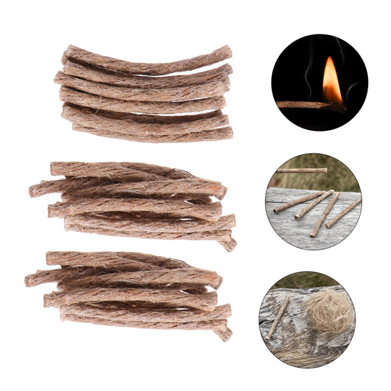 12/24Pcs Survival Wick Hemp Co - Fire Starting Kit 评论和价格