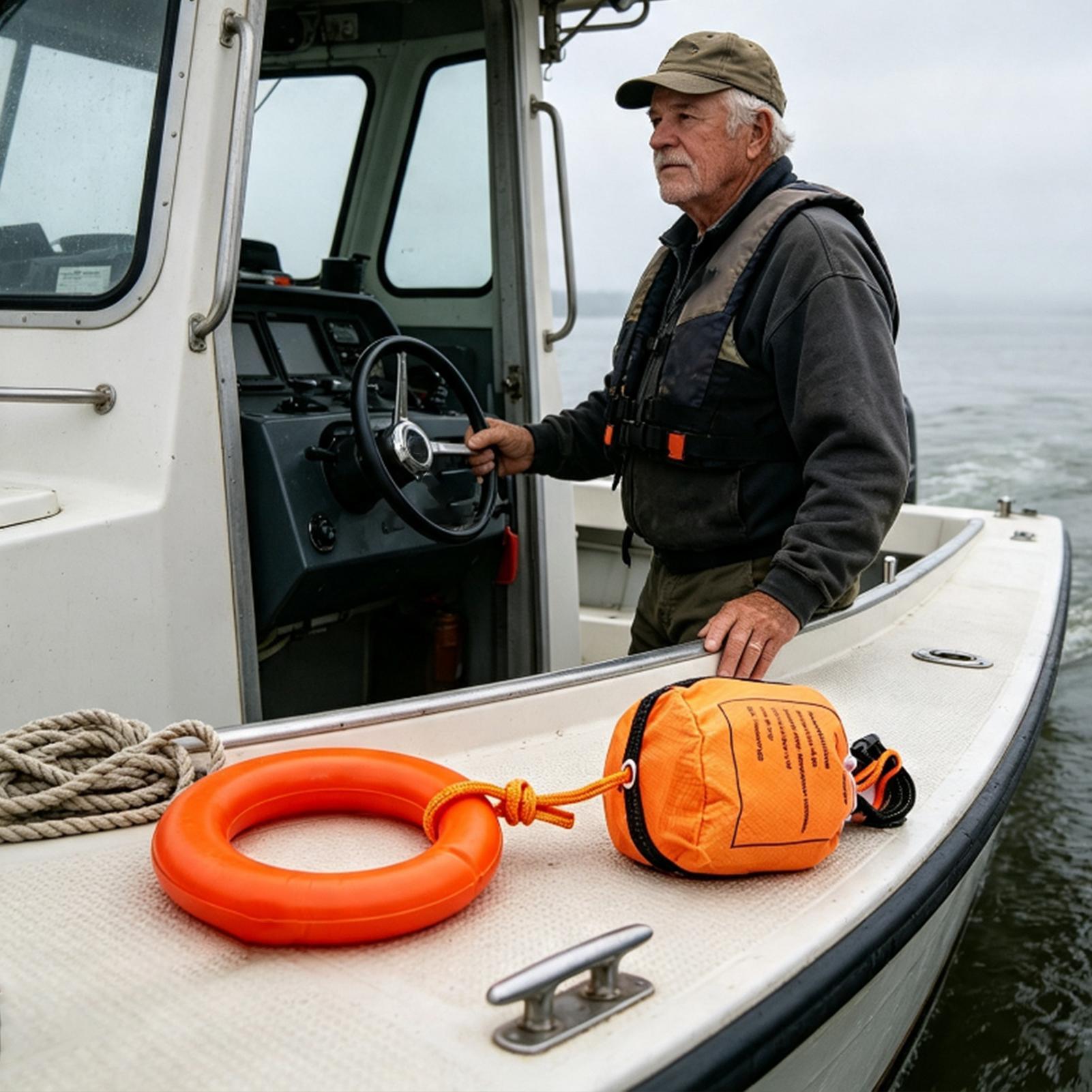 Throw Rope Bag for Boating, Re - Rescue Rope Throw 评论和价格