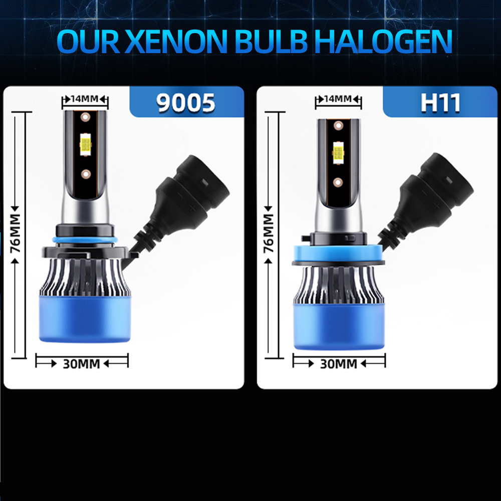 6x Combo LED Headlight 9005 H1 - Compass Lensatic 评论和价格